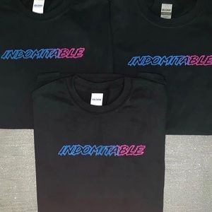 Indomitable black tee